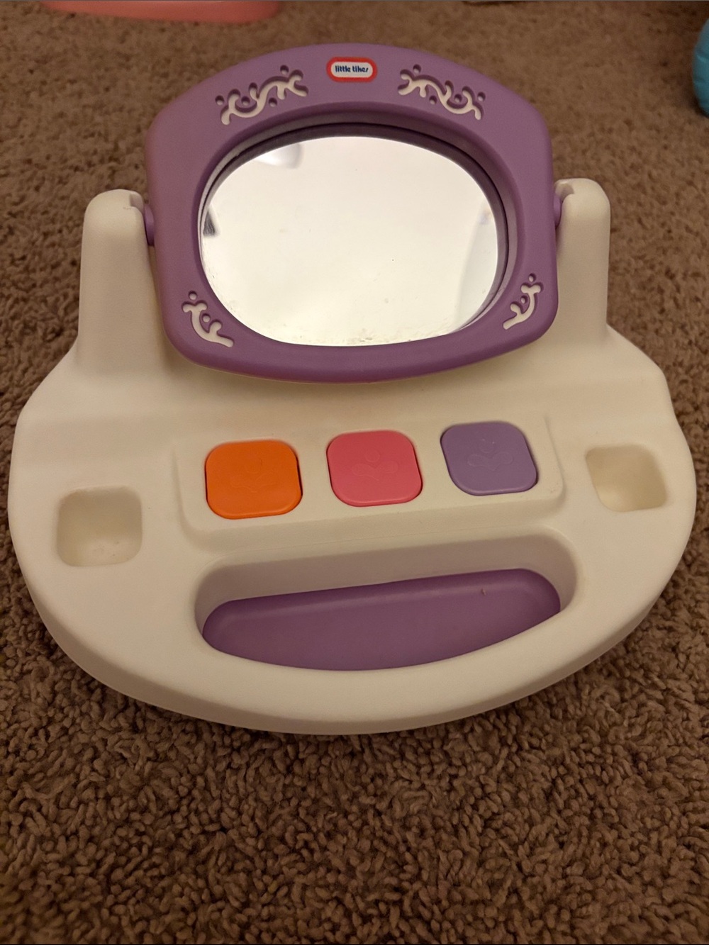 Vintage Little Tikes Purple Mirror Play Vanity